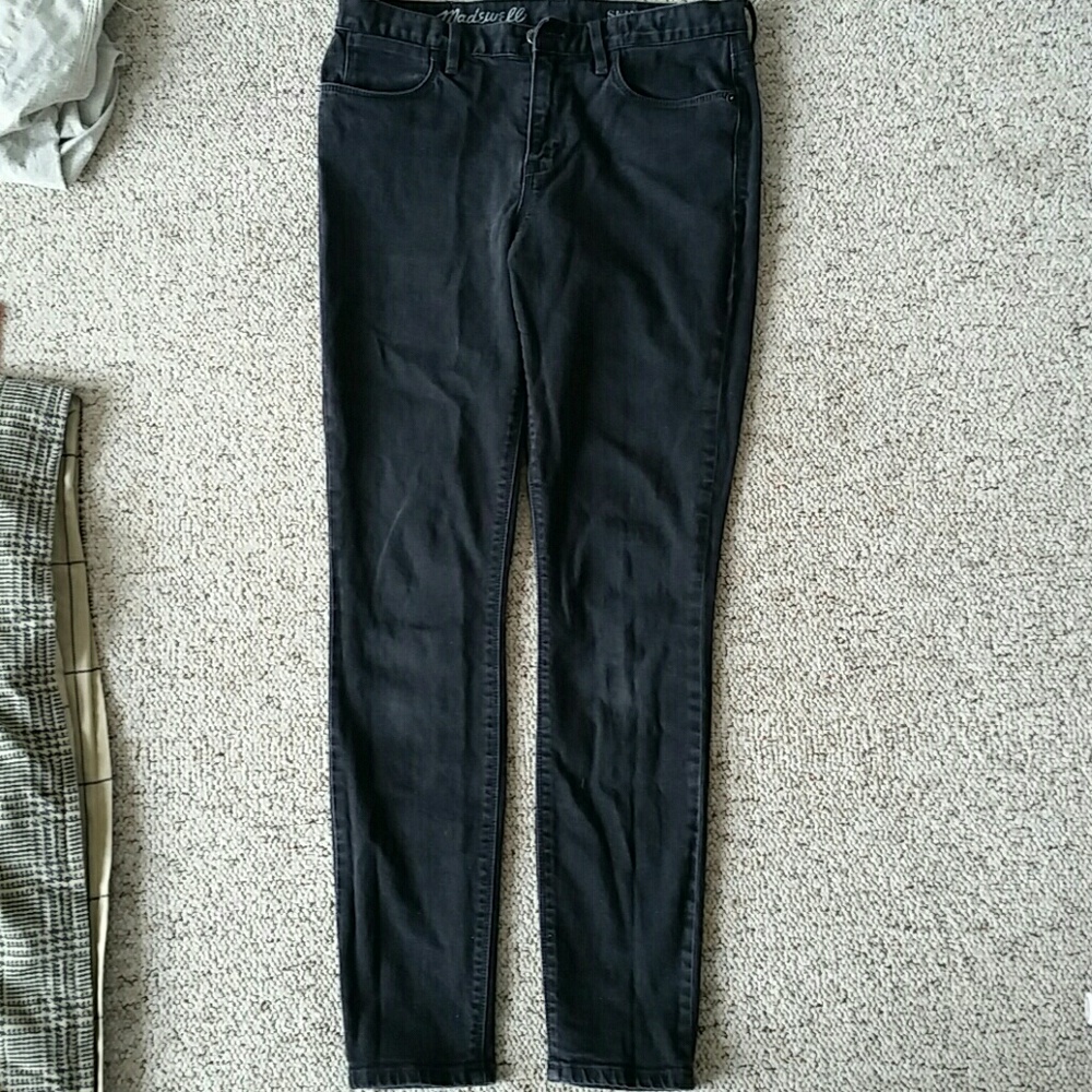 Madewell Skinny Skinny High Riser Jean 29 Black